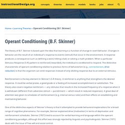Operant Conditioning (B.F. Skinner)