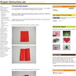 Simple Origami Folding Instructions - How to Make Paper Airplanes - The Easiest Paper Airplane