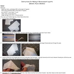 Lottie's Charity Crafts: Instructions for Making A Bereavement Layette