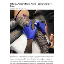 Tattoo Aftercare Instructions – Comprehensive Guide