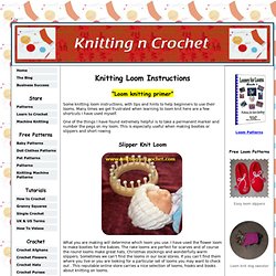 knitting loom instructions, loom knitting primer, knit loom, pro