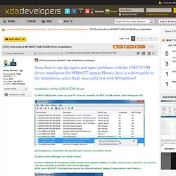 [TUT] Instructions MTK6577 USB VCOM Driver Installation