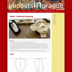 Puppets in Prague. Technical instructions for puppet making, marionette carving, puppet animation in Prague, Czech Republic