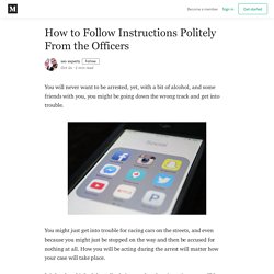 How to Follow Instructions Politely From the Officers