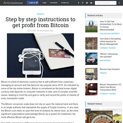 Step by step instructions to get profit from Bitcoin