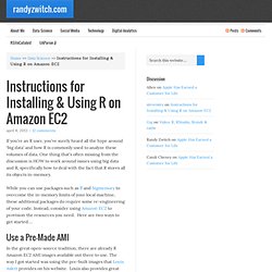 Instructions for Installing & Using R on Amazon EC2
