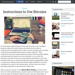 Instructions to Use Bitcoins