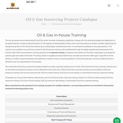 Oil & Gas Instructor led Training
