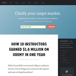 How 10 Instructors Earned $1.6 Million on Udemy in One Year