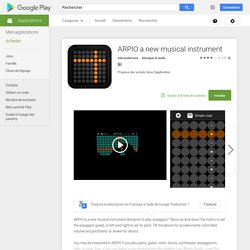 ARPIO a new musical instrument – Applications Android sur Google Play