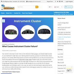 Instrument Cluster Failure - Diagnose for the Real Problem