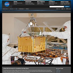Lifting SAM Instrument for Installation into Mars Rover