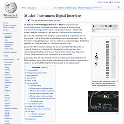 Musical Instrument Digital Interface