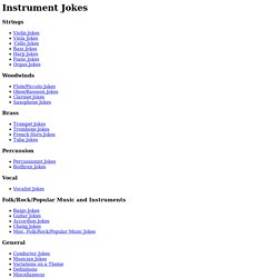 Instrument Jokes