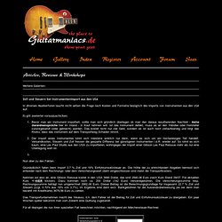 Guitarmaniacs - Gitarre & Bass Gallery...