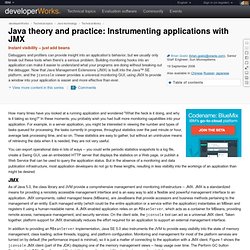 Java theory and practice: Instrumenting applications with JMX