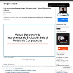 Instrumentos de Evaluación por Competencias – Manual Descriptivo