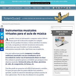 Instrumentos musicales virtuales para el aula de música