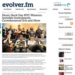Music Hack Day NYC Winners: Invisible Instruments, Crowdsourced DJs and More