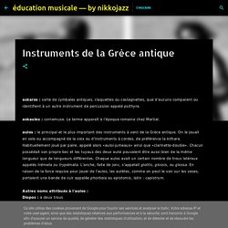 Instruments de la Grèce antique