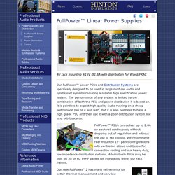 HINTON INSTRUMENTS: FullPower™ Linear Power Supplies