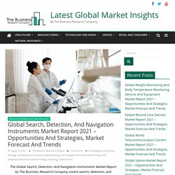 Global Search, Detection, And Navigation Instruments Market Report 2021 – Opportunities And Strategies, Market Forecast And Trends - Latest Global Market Insights