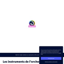 Les instruments de l&#39;orchestre by valerie.liennart on Genially