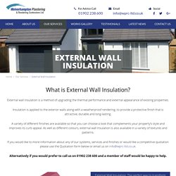 External wall insulation Wolverhampton