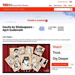 Insults by Shakespeare - April Gudenrath