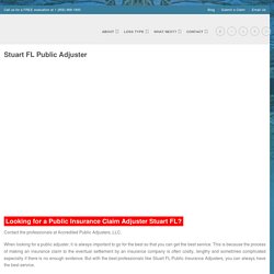Pre-dominant insurance adjusters for all types of insurance claims