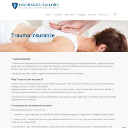 Trauma Insurance Advisors Auckland NZ – Insurance Tailors