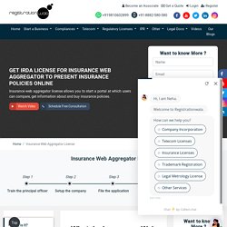 Insurance Web Aggregator License