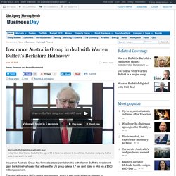 Insurance Australia Group in deal with Warren Buffett's Berkshire Hathaway