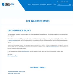 Life Insurance: Life Insurance Basics - Aegon Life