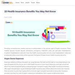 10 Health Insurance Benefits and Plan at cover360.in