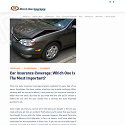Things to Know About Car Insurance Coverage