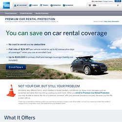 Car Rental Insurance Coverage - Premium Car Rental Protection