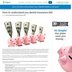 Dental Insurance Billing Explanations