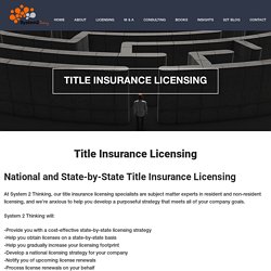 Title Insurance Licensing