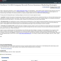 Northern VA SEO Company Reveals Proven Insurance Marketing Strategies