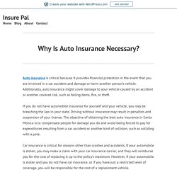 Why Is Auto Insurance Necessary? – Insure Pal
