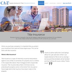 Leading boca Raton Title Insurance Agencies , Florida
