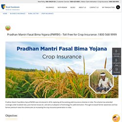 Crop Insurance: Pradhan Mantri Fasal Bima Yojana