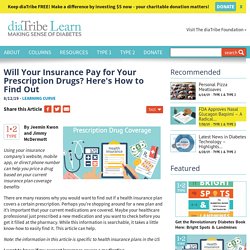 Will Your Insurance Pay for Your Prescription Drugs? Here's How to Find Out
