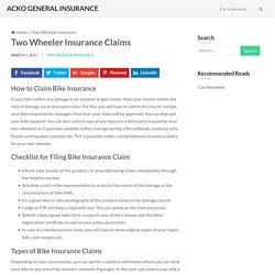 How to File a Bike Insurance Claim? Step by Step Process post Accident