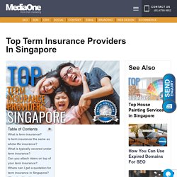 Top Term Insurance Providers in Singapore