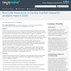 Non-Life Insurance in Serbia market research analysis report 2020