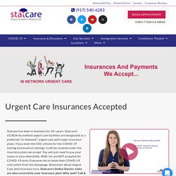 Urgent Care Insurances Accepted