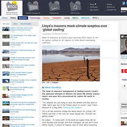 Lloyd's insurers mock climate sceptics over 'global cooling'