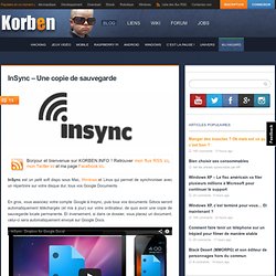 InSync – Une copie de sauvegarde